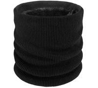 ehsbuy Scaldacollo invernale in pile per uomini e donne termiche a maglia spessa ghette da sci maschera sciarpa regali per ciclismo all'aperto, Nero , Taglia unica