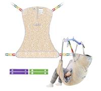 Ehucon Imbracatura universale per sollevamento paziente con motivi caldi e premurosi, imbracatura di sollevamento per il posizionamento del letto e il bagno, imbracatura di trasferimento per anziani