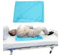 Ehucon Scivolo di trasferimento paziente per pazienti/anziani trasferimenti in auto/sedie a rotelle/letto trasferimento e riposizionamento, semplice, riutilizzabile e lavabile (blu 27,5''x39,3'')