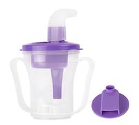 Ehucon Tazza per deglutizione e disturbi della disfagia, aiuta a prevenire il soffocamento, eroga 5 cc o 10 cc di liquido ogni volta, non viene utilizzato addensante (viola)