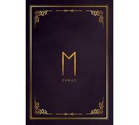 Ehwaz A5 Vintage Blank Notebook, Sketch book, Diary, 200pages. For women and men who are fascinated by runic languages