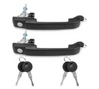 EHWLFVX Maniglie Esterne Delle Portiere Dell'auto Per Per Cabrio 1995-1999 Maniglia Per Porta Anteriore Esterna 1 Paio Nero Manuale 2 Chiavi Maniglia della porta laterale