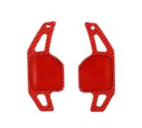EHWLFVX Per A4 Per A8 Per A5 Per A6 S5 S6 Per Q5 Per Q7 RS6 TT Auto Sport Volante Del Cambio Paddle Shifter ABS In Fibra Di Carbonio Cambio Paddle(Carbon Red)