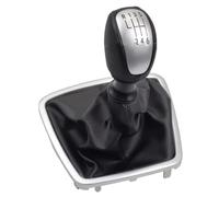 EHWLFVX Per Laguna MK3 2007-2014 Pomello Del Cambio | Impugnatura Asta Cambio Palla manuale con leva del cambio in pelle PU a 6 velocità(Gear knob and case-)