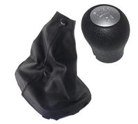 EHWLFVX Pomello Del Cambio Auto Per Hyundai Per Accent Per Verna 5 Velocità Pomello Cambio Boot Stick Shifter Rivestimento Maniglie Leva Cambiamento Copertura(Silver Set)