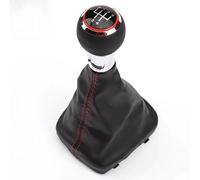 EHWLFVX Pomello Del Cambio Auto Per Per A3 S3 8P 2003-2013 6/5 Velocità Linea Rossa Bastone Manuale Leva Del Cambio In Pelle Pomello Di Avvio(5 speed)