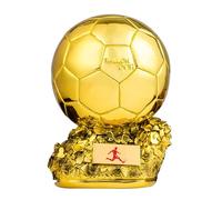 EHYQK Trofeo del campionato di calcio, replica della coppa di calcio di alta qualità per giocatori, tifosi e allenatori, premio sportivo in resina da collezione (dorato, 25 cm)