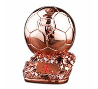 EHYQK Trofeo del campionato di calcio, replica della coppa di calcio di alta qualità per giocatori, tifosi e allenatori, premio sportivo in resina da collezione (bronzo, 20 cm)