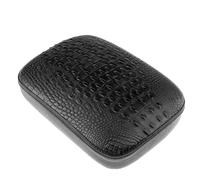 EHYSYN Cuscini per sedili Cuscino passeggero posteriore per moto rettangolare con 8 ventose, adatto per Harley 883 1200 Choppers Dyna(Black Crocodile-1PC)
