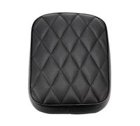 EHYSYN Cuscini per sedili Cuscino passeggero posteriore per moto rettangolare con 8 ventose, adatto per Harley 883 1200 Choppers Dyna(Black Diamond-1PC)