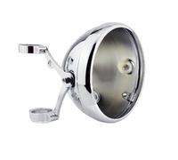 EHYSYN fendinebbia faretti Adatto per alloggiamento LED Harley Staffa CNC universale Secchio Shell Lighthouse7INCH Copri faro da 7 pollici per moto(LONG Chrome)