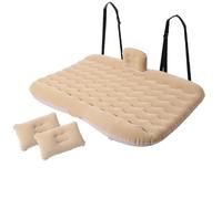 EHYSYN Materassino Gonfiabile Materasso da viaggio gonfiabile ad aria per auto universale per sedile posteriore Cuscino per divano multifunzionale Tappetino da campeggio esterno(Beige)