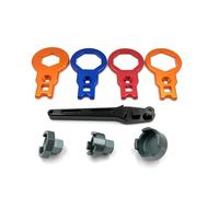 EHYSYN pignone per Bicicletta Chiave per Tappo Forcella Moto e Manicotto Adatti per ammortizzatori Anteriori KYB SHOWA WP, Strumento di Riparazione e rimozione, Chiave da 50/49/35 mm.(1 Kit)