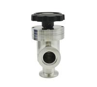 EHYSYN valvola di deviazione Valvola a Battente per Alto Vuoto Manuale di Tipo L in Acciaio Inossidabile SUS 304 Sanitario KF16 KF25 KF40 KF50 Valvola di Sicurezza per Gas valvola idraulica (KF-50)