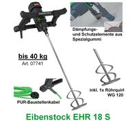 Eibenstock Mixer Ehr 18.1 S Set + Mescolatrice 120 Agitatore a Spirale