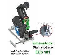 Eibenstock Sega Diamantata Eds 181 + Disco 180 Cemento Crosscut Saw Circolare