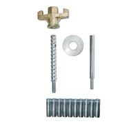 Eibenstock 35720000 - Set di spine cilindriche per cemento e legno, M12