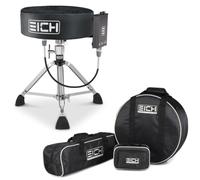 Eich DBC400R - Sgabello per subwoofer in velluto, set completo con tasche