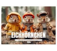 Eichhörnchen - Die lustigen Tiere und ihre Berufe im Wald (Tischkalender 2026 DIN A5 quer), CALVENDO Monatskalender: Ein lustiger Tierkalender mit Eichhörnchen aus dem Wald
