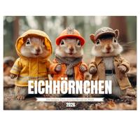 Eichhörnchen - Die lustigen Tiere und ihre Berufe im Wald (Wandkalender 2026 DIN A3 quer), CALVENDO Monatskalender: Ein lustiger Tierkalender mit Eichhörnchen aus dem Wald