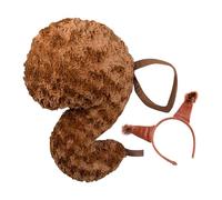 Eichhörnchen-Schwanz Und Ohren-Kostüm, Eichhörnchen-Halloween-Kostüm, Tierohren Und Schwanz Kostümset, Niedliches Eichhörnchen-Kostüm-Zubehör-Set, Tierkostüm-Cosplay Für Und Mädchen
