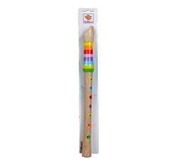 Eichhorn 100003481 Flauto musicale in legno Flauto in legno colorato con 7 fori, incluso libro di canzoni con TRE canzoni da riprodurre, lungo 32 cm, a partire dai quattro anni, marrone
