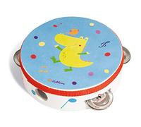 Eichhorn 100003483 Musik Tamburin mit süßem Tiermotiv Wooden Musical Instrument,