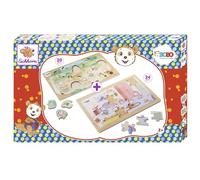 Eichhorn Bobo 109245681 - Puzzle da 20 Pezzi + 24 Pezzi con Diversi Livelli di difficoltà, 100% Compensato Certificato FSC, età 2 Anni