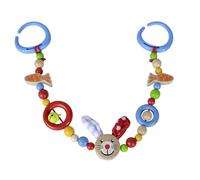 Eichhorn - Collana per Auto con Coniglietto, Lunghezza 50 cm, in Legno di faggio Certificato FSC al 100%, Adatta ai Bambini già dai Primi Mesi di Vita