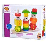 Eichhorn Wooden Figures Jigsaw Puzzle, 20 Pieces, 3 Pegs with Plug-In Pieces, Be
