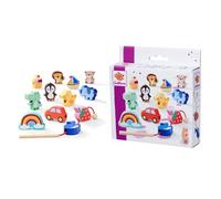 Eichhorn Giochi - Gioco a Filo con 13 Diverse Forme da infilare, Turno di abilità motorie per lezioni di Gioco Creative, in Legno di Betulla dai 3 Anni in su