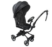EICHHORN Kinderwagen Uptown-Rider Deluxe - Ciondolo per passeggino con parapioggia e parasole, colore: Nero
