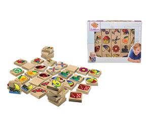 Eichhorn Picture Memory Matching Pairs Game for Kids Made from Natural Wood