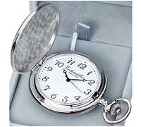 Eichm?ller Savonnette - Orologio da taschino apribile al quarzo con moschettone e scatola