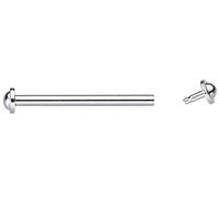 Eichmüller 2 barre centrali Ø 1,4 mm in acciaio inox cromato 12/14/16/18/20 mm, argento