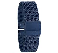 Eichmüller BandOh, cinturino in acciaio inox, con maglia milanese, placcato oro PVD, blu, 20 mm, cinturino, Blu, 20mm, Bracciale