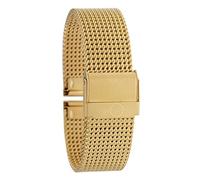 Eichmüller BandOh, cinturino in acciaio inox, con maglia milanese, placcato oro PVD., oro, 20mm, Bracciale
