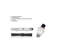 Eichmüller BandOh Orologio Bracciale Tessuto Jeans Blu Imbottito