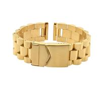 Eichmüller Bracciale in acciaio inox massiccio da 20 mm, rivestito in PVD con chiusura deployante