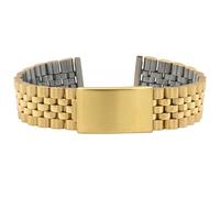 Eichmüller Cinturino per orologio in acciaio inox, 12/14/16/18/20 mm, argento e oro, 14 mm, Acciaio inossidabile, nessuna.