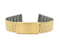 Eichmüller Cinturino per orologio in acciaio inox, 12/14/16/18/20 mm, argento e oro, 20 mm, Acciaio inossidabile, nessuna.