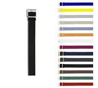 Eichmüller Cinturino per orologio Perlon in tessuto 18/20 mm intrecciato traspirante, 18 mm, Nylon