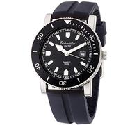 Eichmüller Orologio da polso da uomo | quarzo con datario | cinturino in silicone > nero | quadrante > nero | 36448, cinghie