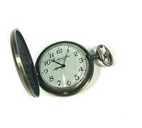 Eichmüller, orologio da tasca al quarzo con catena, in ottone e scatola di velluto