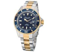 Eichmüller Orologio da uomo 200 m in acciaio inox bicolore con datario e lunetta girevole