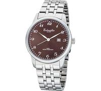 Eichmüller RE1066 - Orologio da uomo in acciaio inox marrone, cinturino in metallo, 42 mm, Bracciale