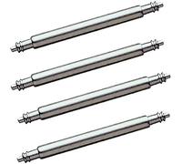 Eichmüller Set di 4 barrette a molla in acciaio inox, diametro 18 mm, per orologi e bracciali, moderno e minimalista