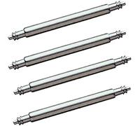Eichmüller Set di 4 barrette a molla in acciaio inox, diametro 20 mm, per orologi e bracciali, Moderno