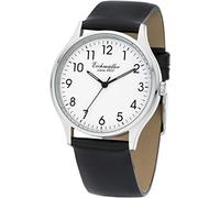 Eichmüller since 1950 Herren Klassische Armbanduhr 38mm Echtleder Armband 5 ATM Quarz Tag undDatum 3053-01