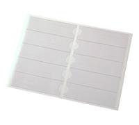 EICHNER 100 buste autoadesive in vinile, formato A5, 35 x 115 mm, 100 fogli